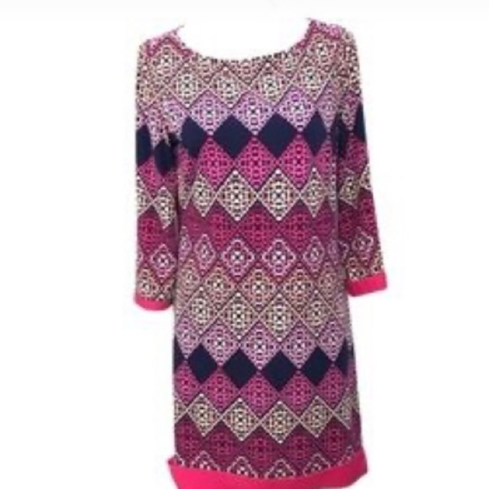 Tribal Dress Geometric Pattern Sz small